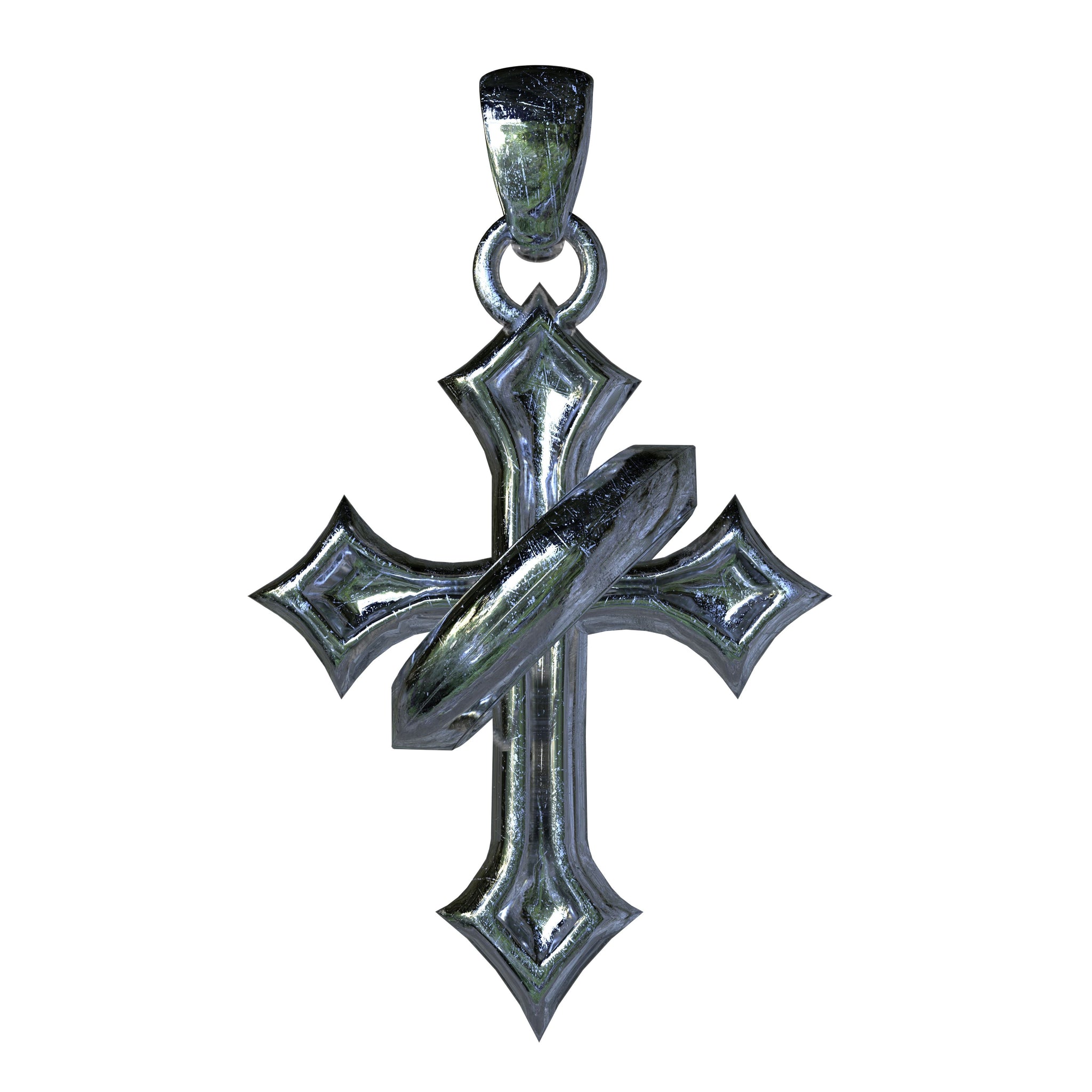 Halo Cross Pendant Saint Terror 